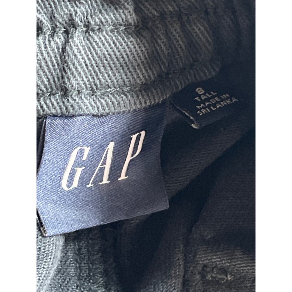 Gap Women's Black High Waisted Straight Leg Carpenter Trousers Pants Size 8 Tall - Picture 3 of 4